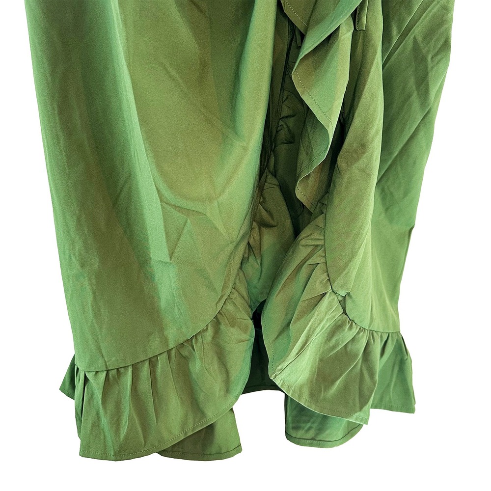 SCARLET DARKNESS Cottage‎ Renaissance Ruched Dress • Small • green - Picture 6 of 9